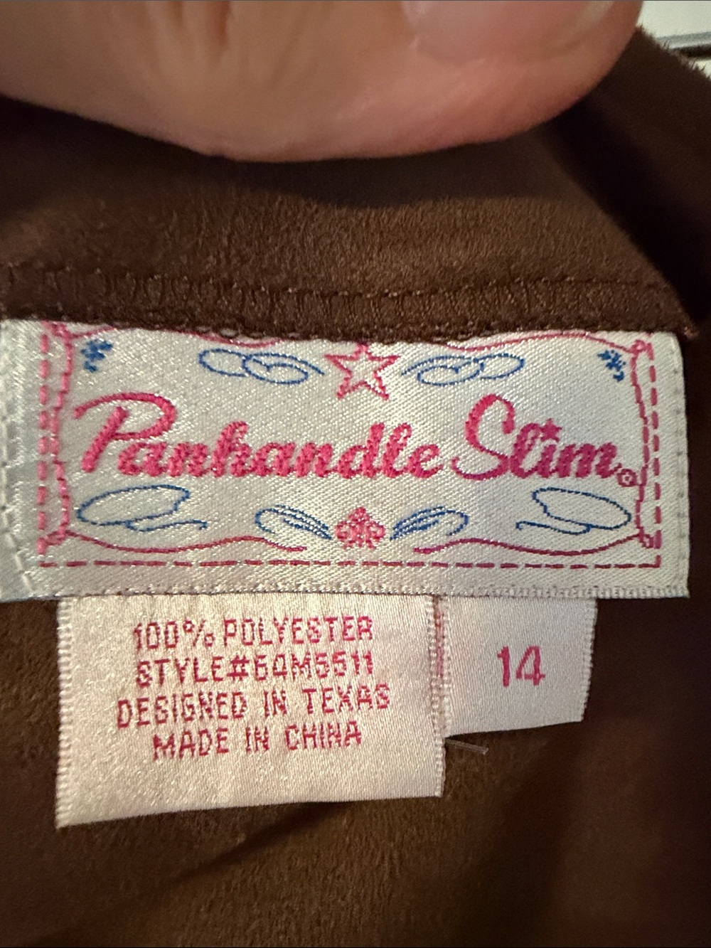 NWT Panhandle Slim Vintage Brown Faux Suede Fringe Western Midi Skirt Size 14 - Picture 4 of 6
